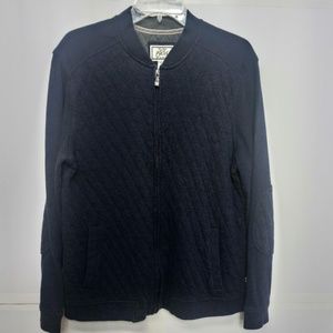 Jos. A Bank Full Zip Jacket quilted Navy Men's Med